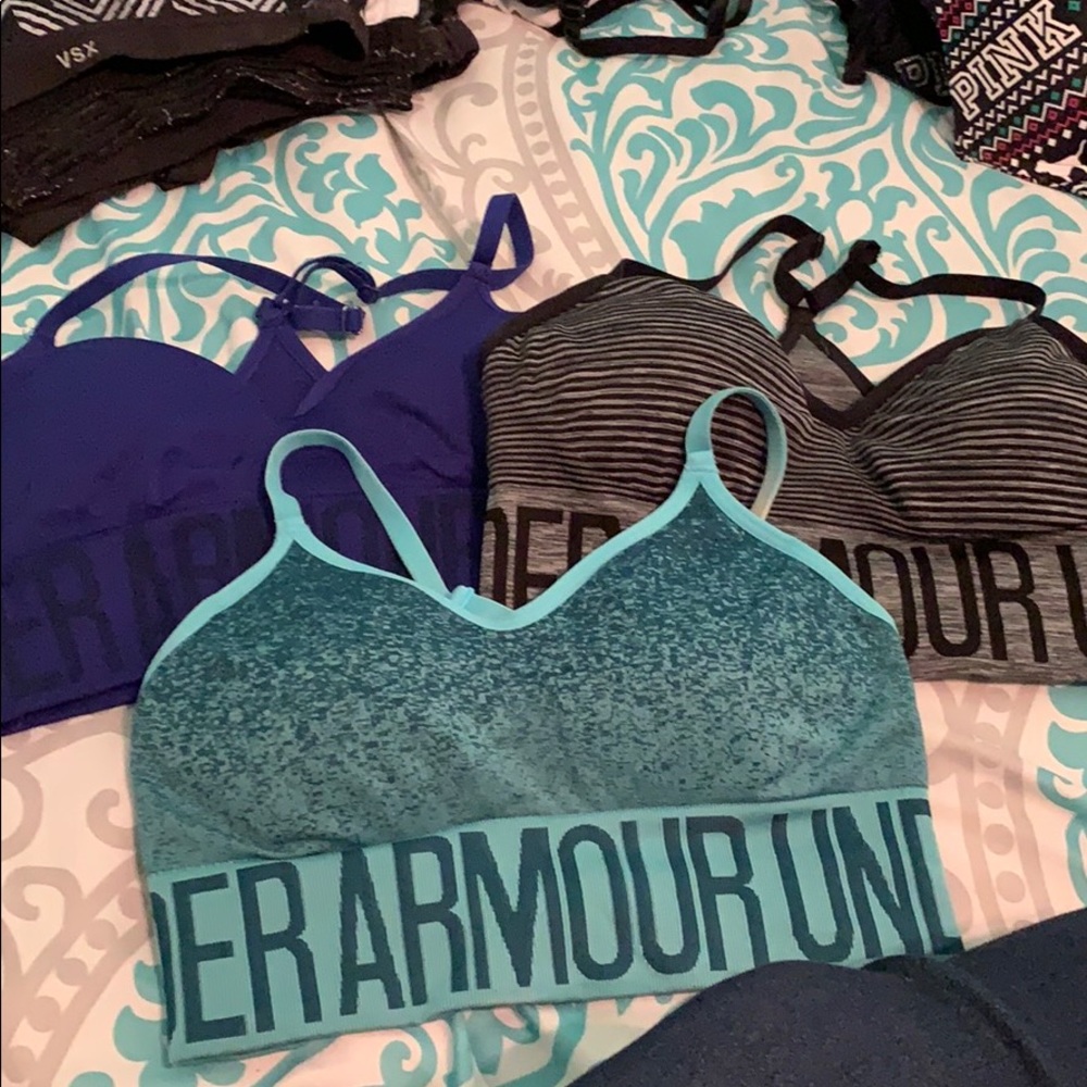 Under Armour sports bras lot of 3